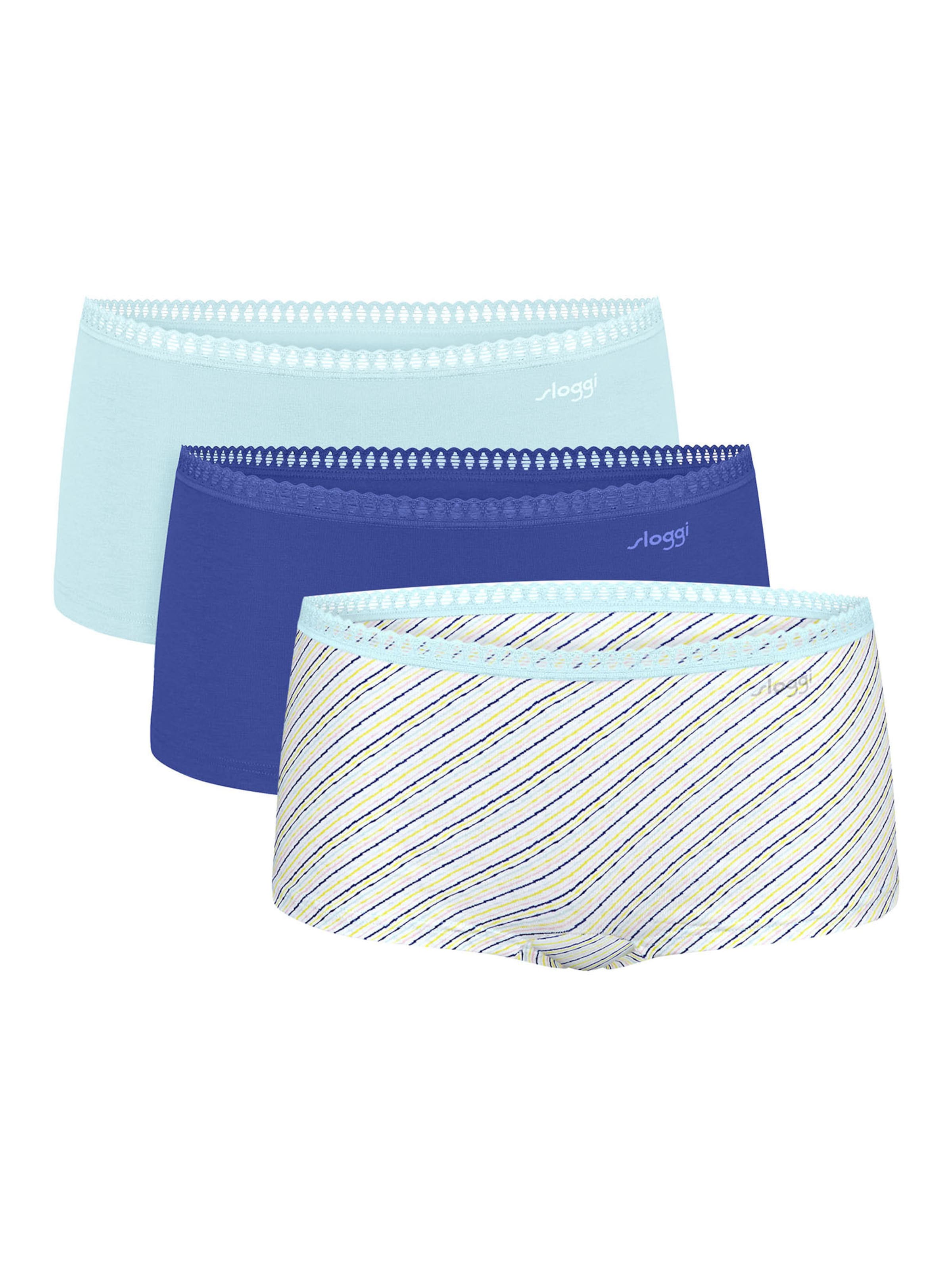 SLOGGI Panty ' Blue GO Crush ' in Blue: front