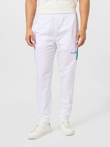 Sergio Tacchini Tapered Sportbroek 'MACAO' in Wit: voorkant