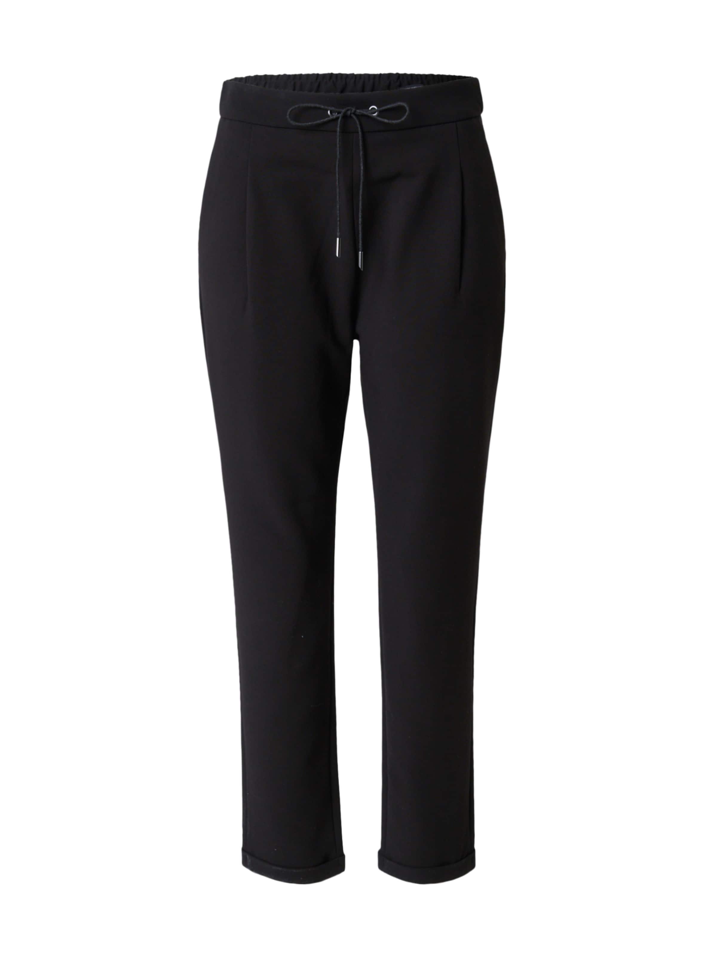MAC Regular Pleat-front trousers 'EASY CHIC' in Black: front