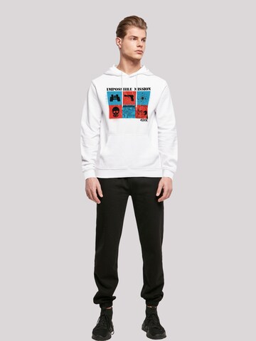 F4NT4STIC Sweatshirt 'Retro Gaming Impossible Mission' in Wit