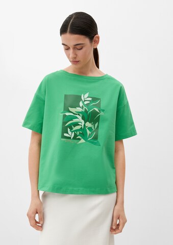 T-shirt s.Oliver BLACK LABEL en vert : devant
