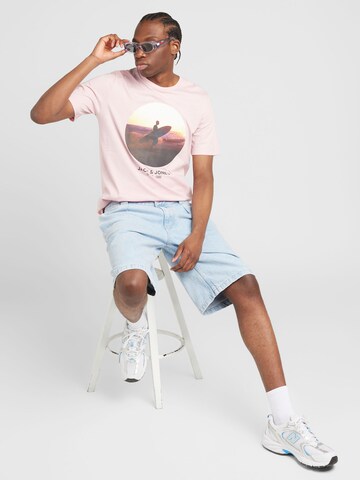 JACK & JONES Bluser & t-shirts 'CELLOX' i pink