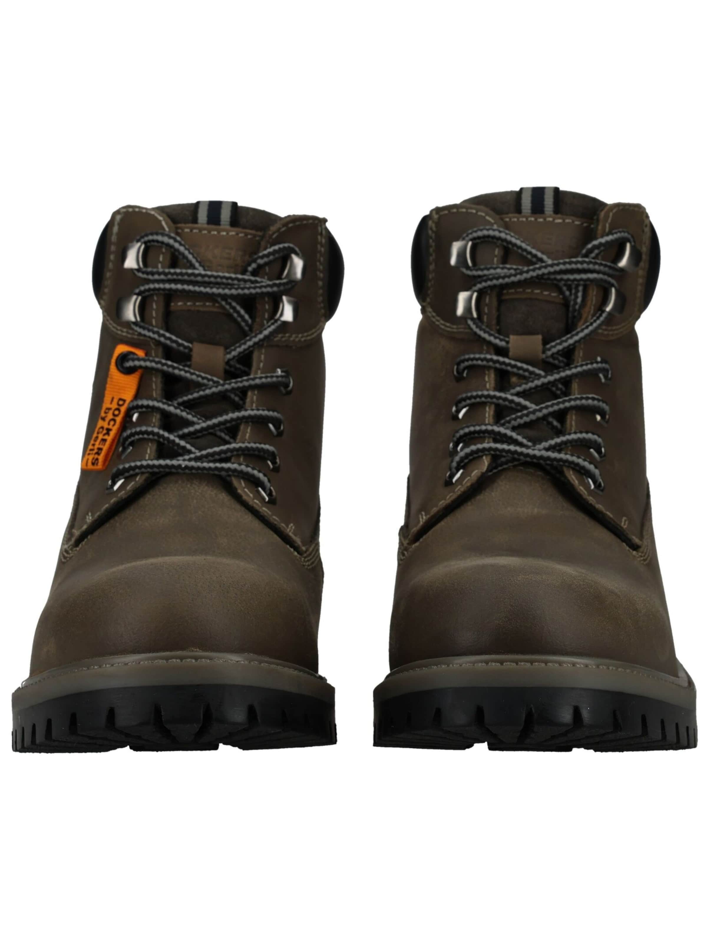 Boots stringati di Dockers by Gerli in grigio: frontale