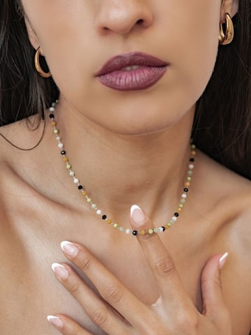 Hey Happiness Halsband 'Vivid Glow' i silver