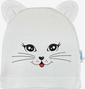 Aliap Beanie in White: front