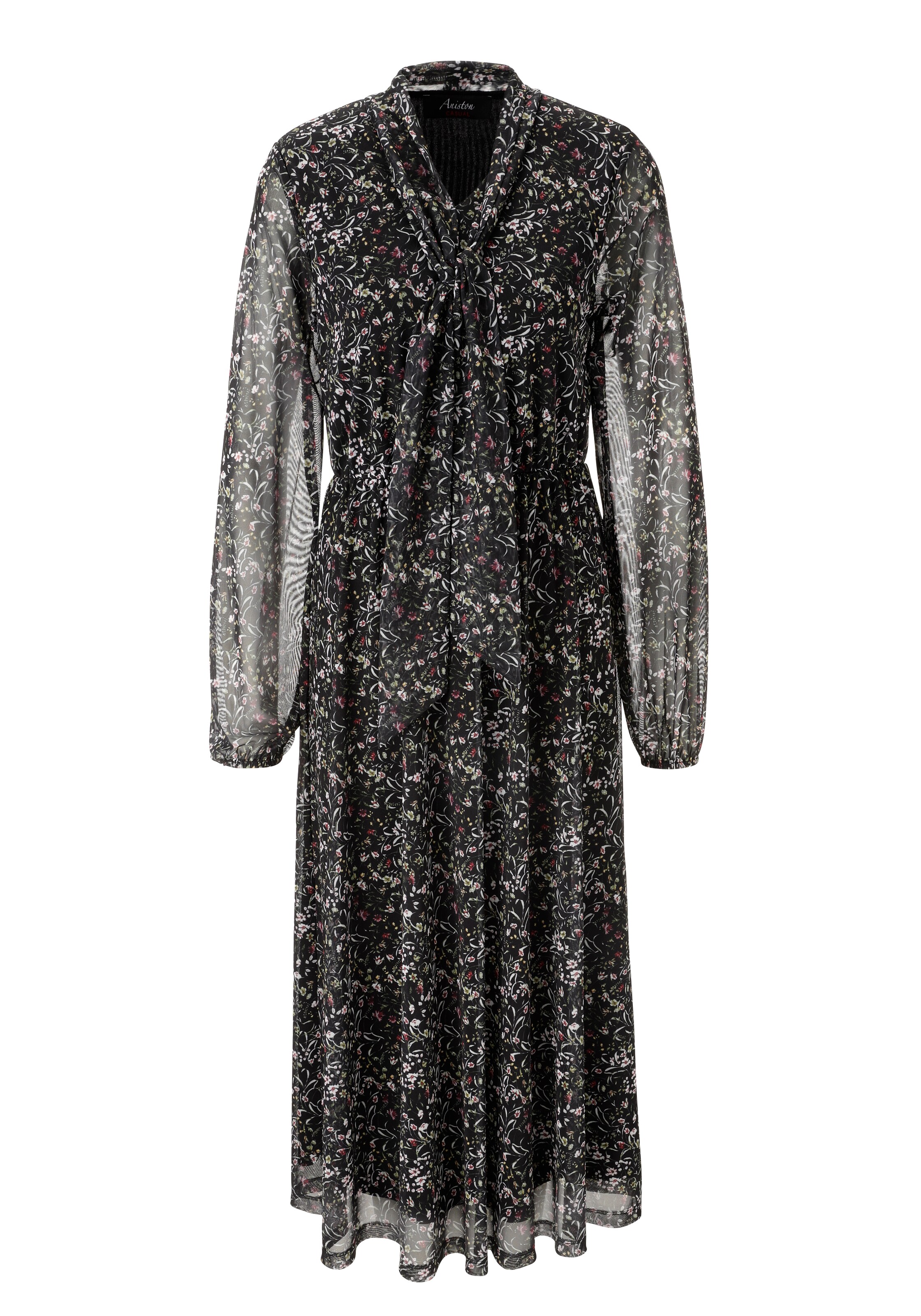 Aniston CASUAL Shirt Dress in Black: front