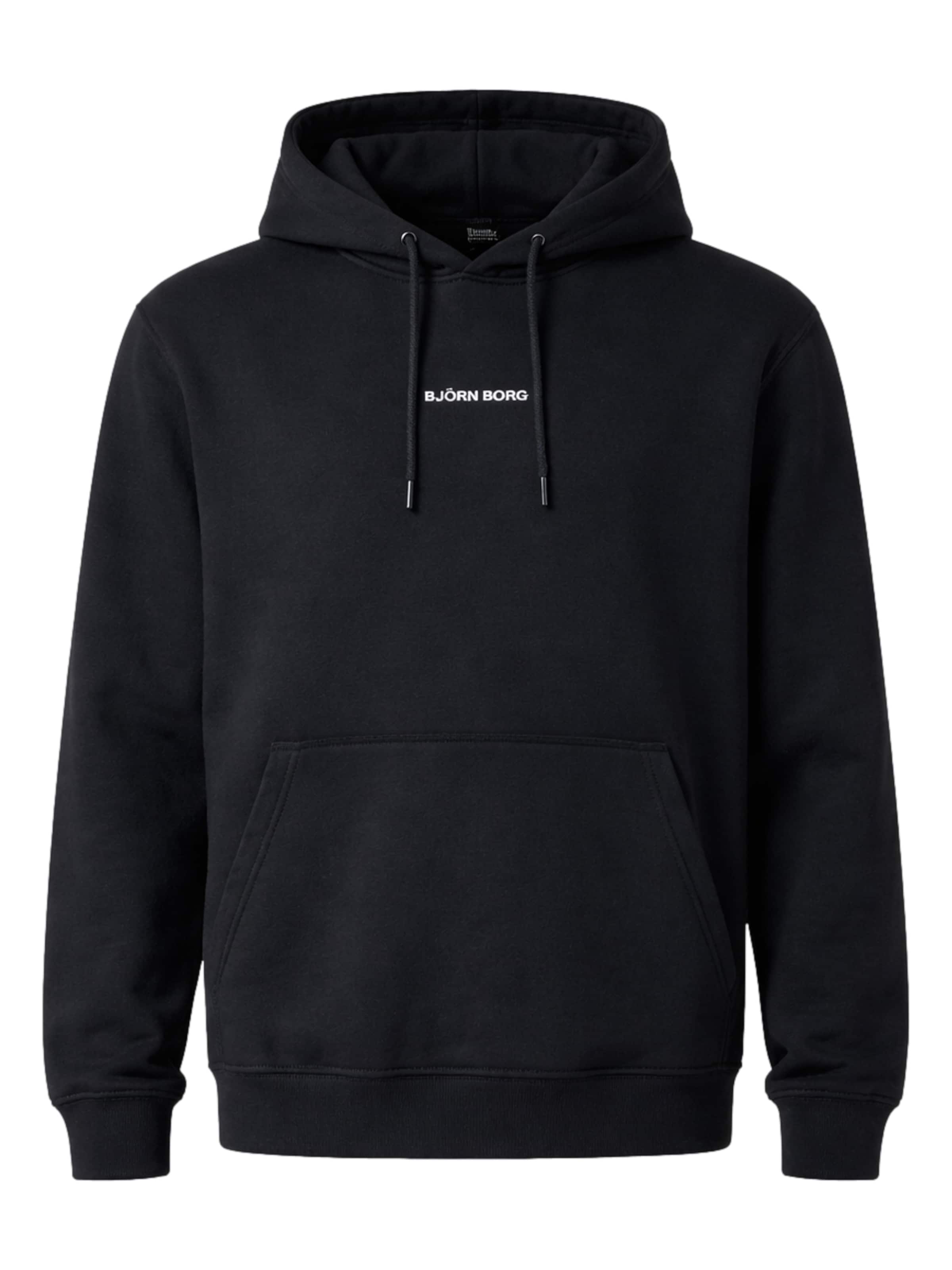 Pullover sportivo di BJÖRN BORG in nero: frontale