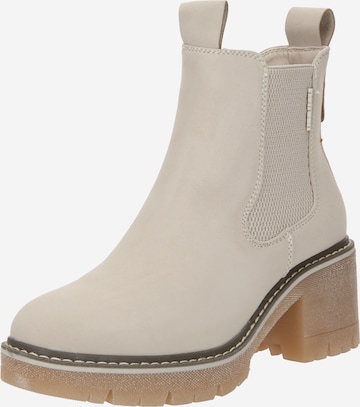 Refresh Ankle Boots in Beige: front