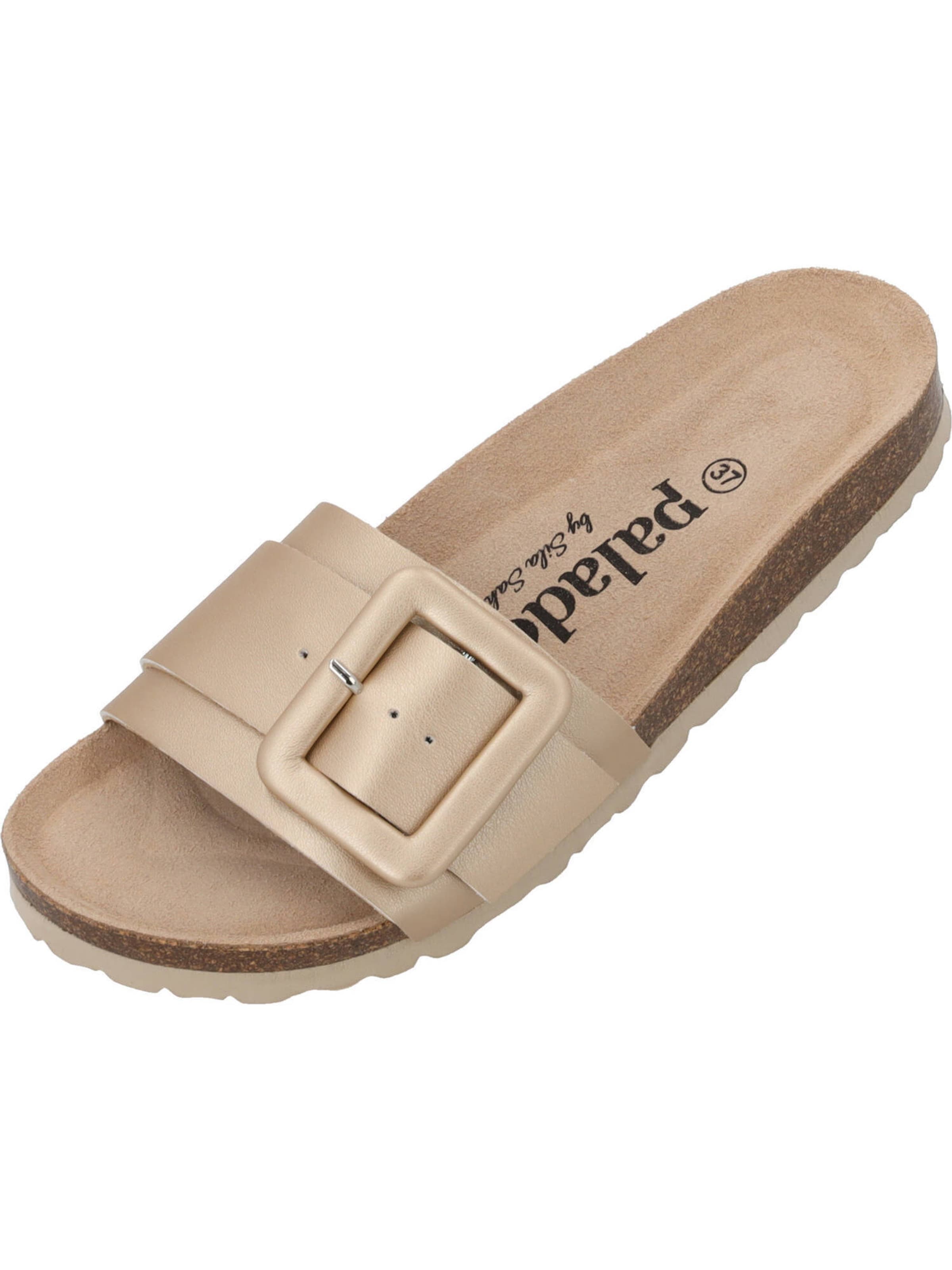 Saboți 'Arrus' de la Palado by Sila Sahin pe bej: față