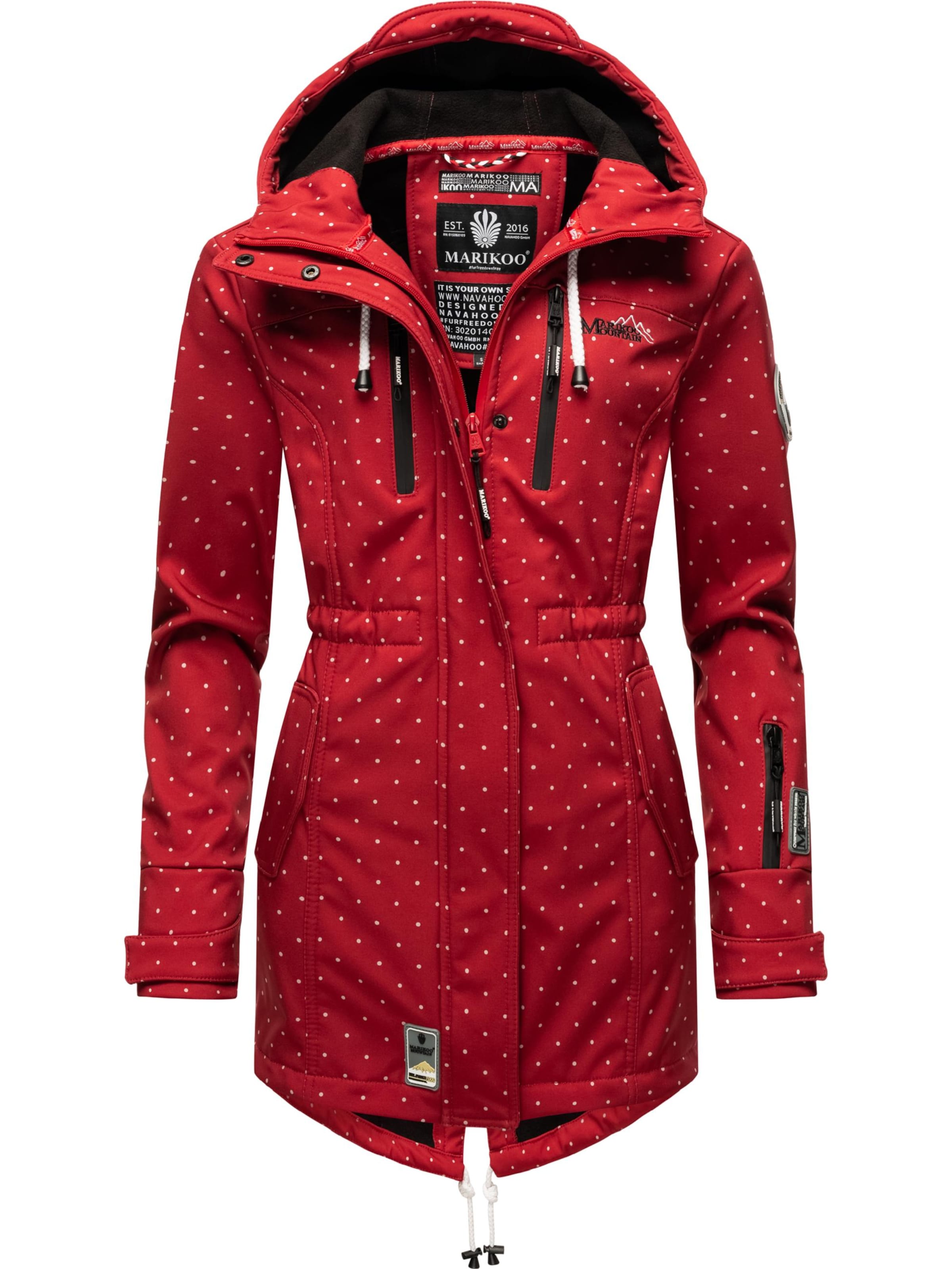 MARIKOO - Abrigo funcional 'Zimtzicke' en rojo: frente