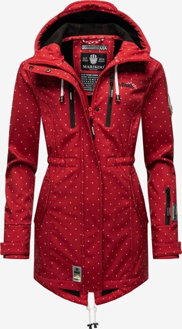 MARIKOO Функциональное пальто 'Zimtzicke' в Красный: спереди