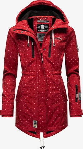 MARIKOO Raincoat 'Zimtzicke' in Red: front