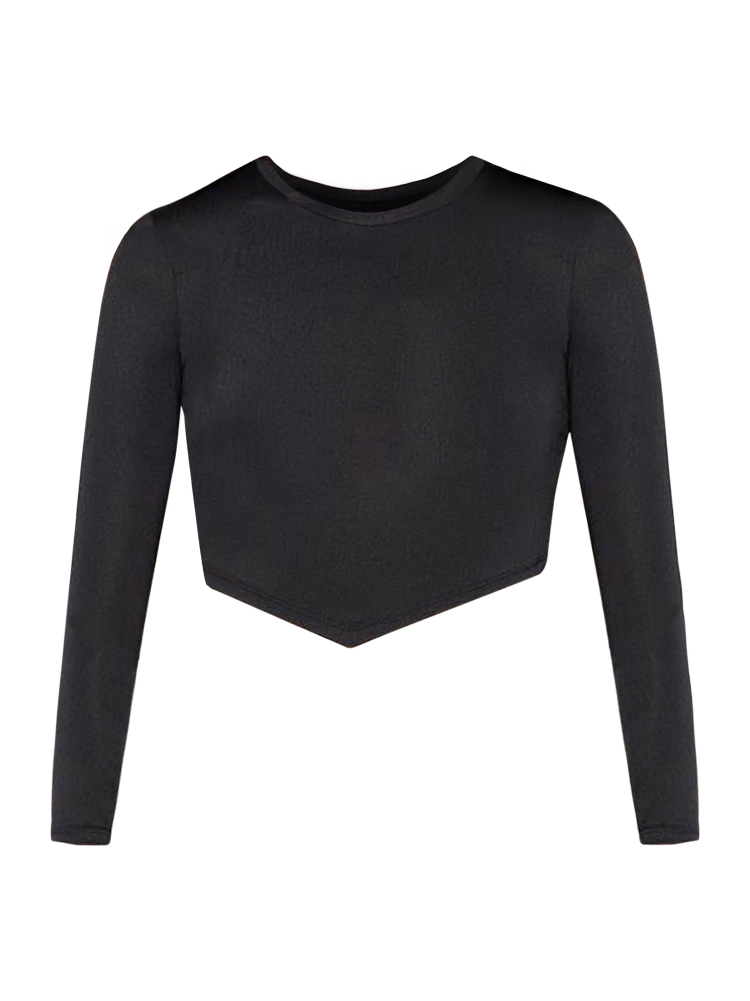 No Matter What Shirt 'Athlet' in Black: front