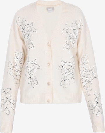 Usha - Cárdigan en beige: frente
