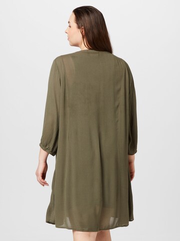 KAFFE CURVE Dress 'Louisa' in Green