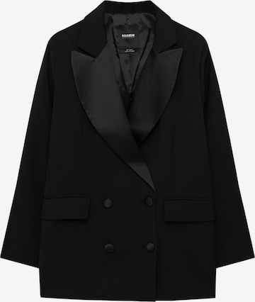 Blazer Pull&Bear en noir : devant