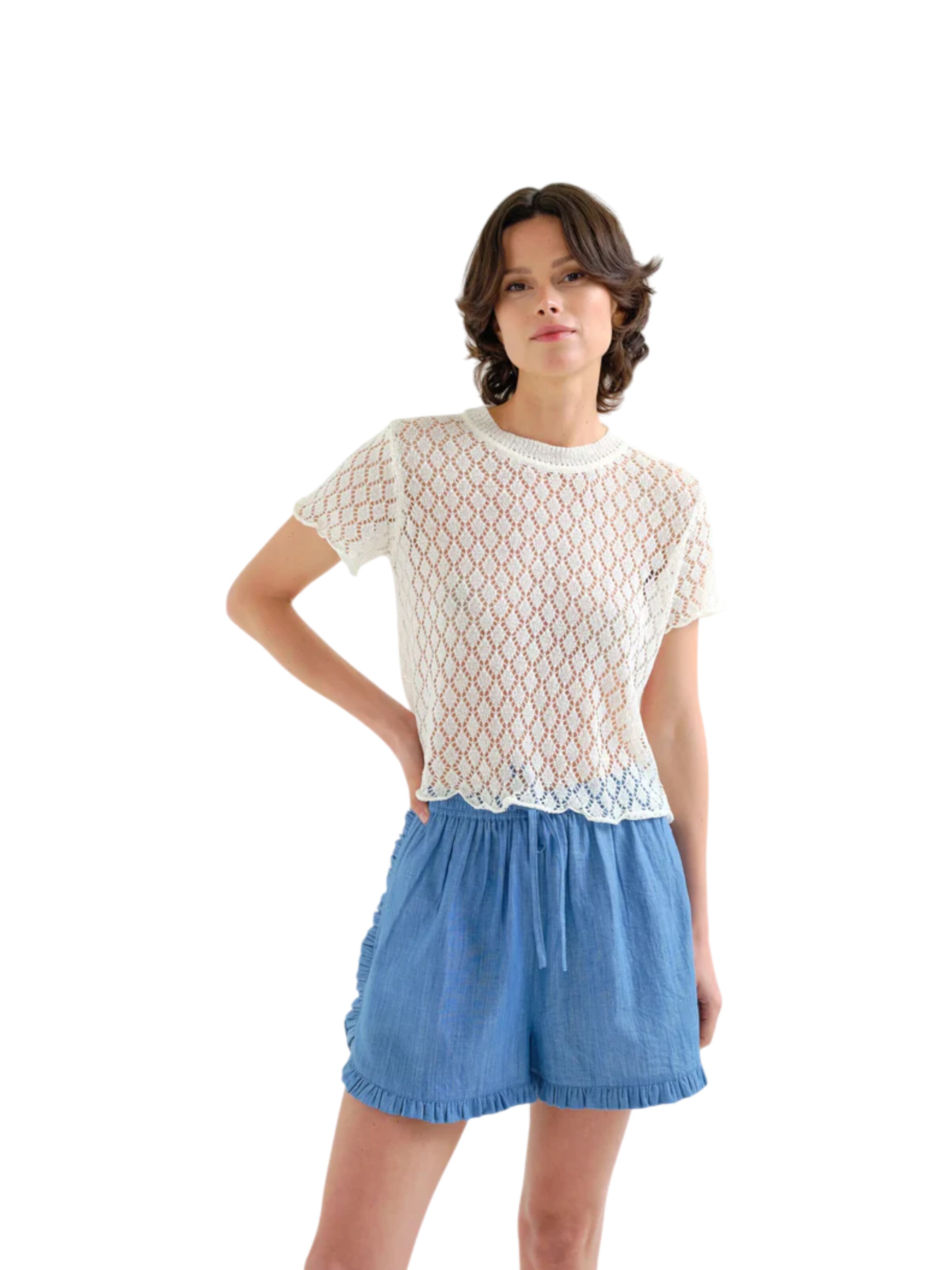Compania Fantastica Top in Wit: voorkant