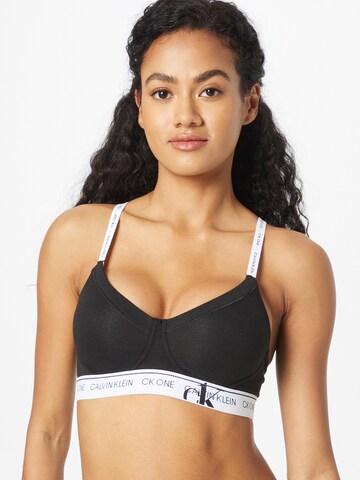 Calvin Klein Underwear Bralette Bra in Black: front