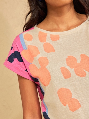 T-shirt love & roses en beige