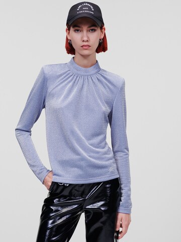 Karl Lagerfeld Top in Blue: front