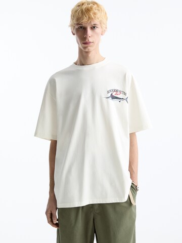 Pull&Bear T-shirt i vit