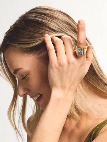 FOSSIL Ring in Gold: front