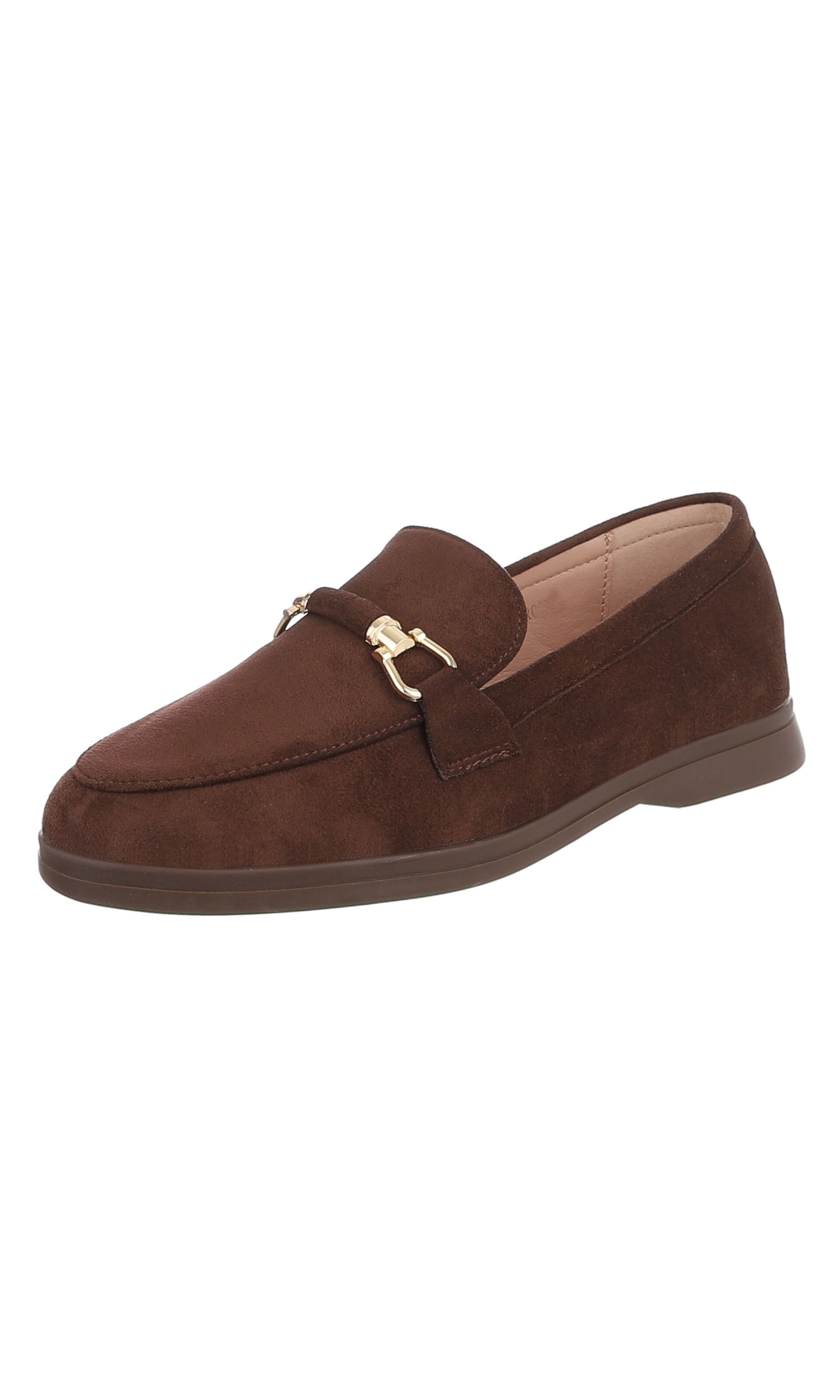 Ital-Design Slipper in Braun: Vorderseite