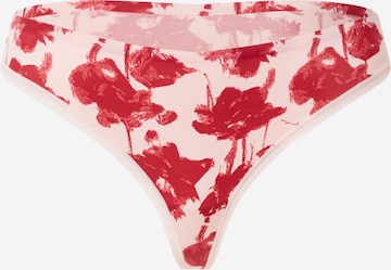 String Calvin Klein Underwear en rose : devant