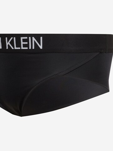 Slip costum de baie de la Calvin Klein Swimwear pe negru