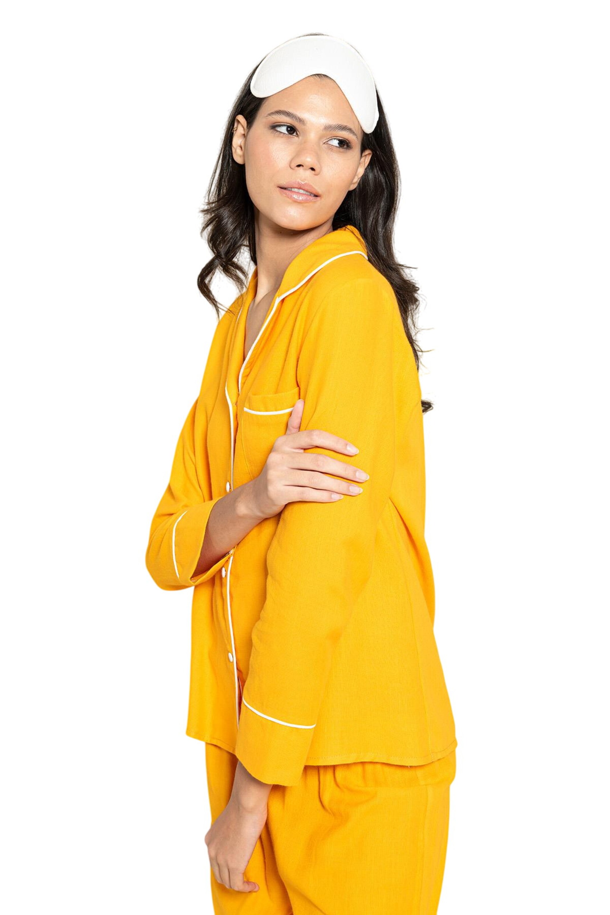 For You Moda Pyjama in Oranje