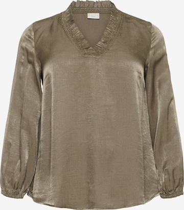 KAFFE CURVE Blouse 'KCmilia' in Beige: front