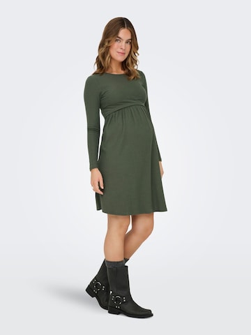 Only Maternity Jurk 'OLMMALAYA' in Groen