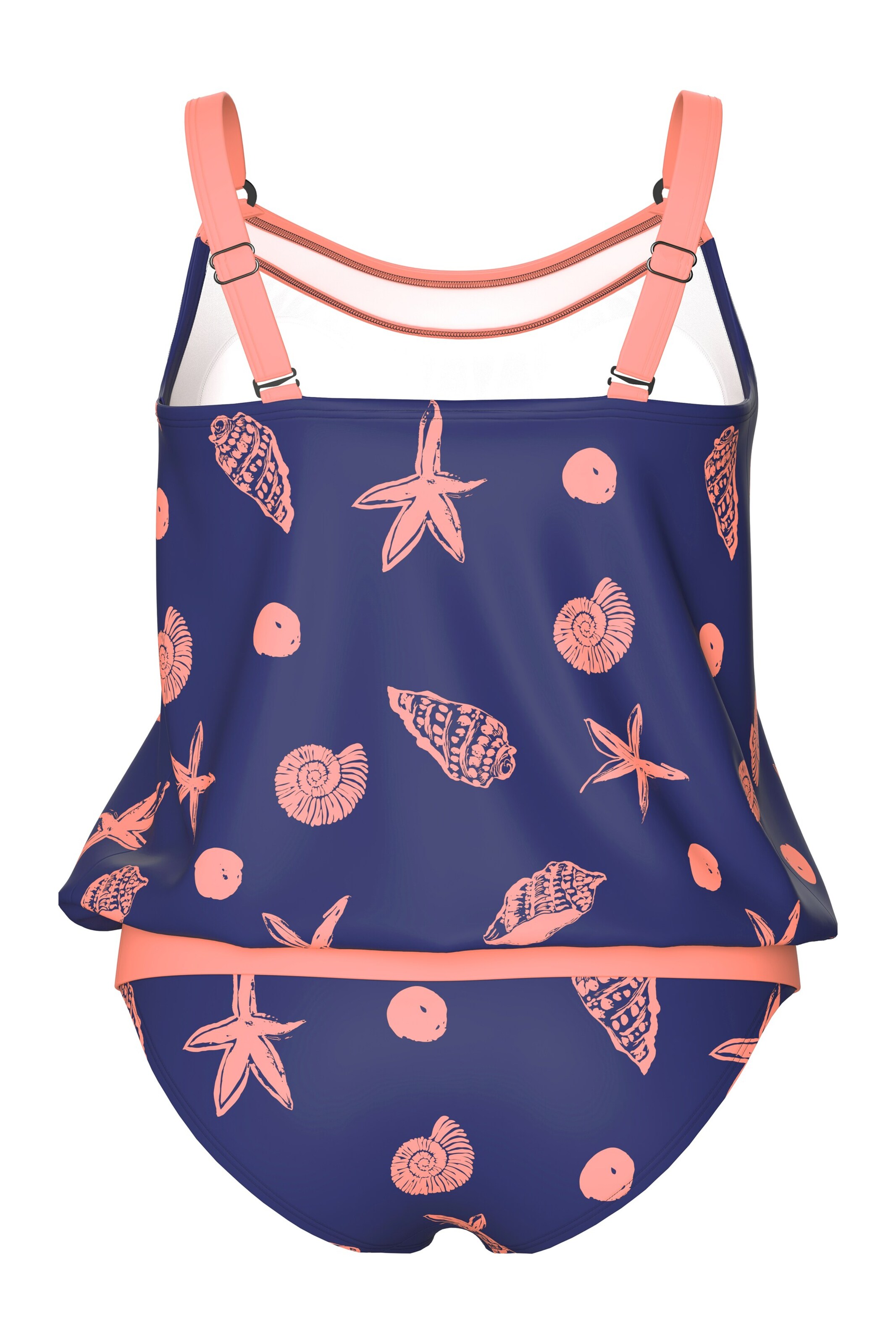 Ulla Popken T-shirt Badpak in Blauw