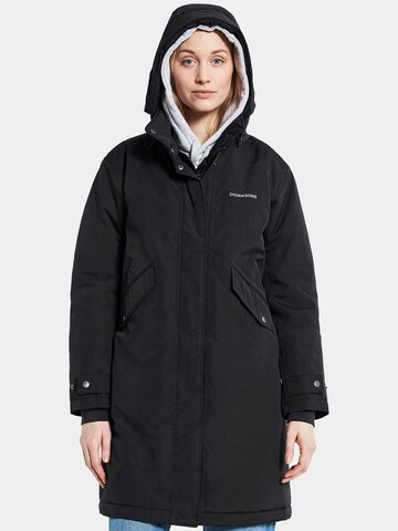 Didriksons Raincoat 'Josefine' in Black: front