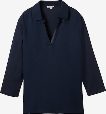 TOM TAILOR Blouse in Blauw: voorkant