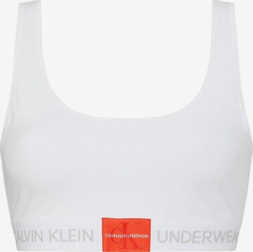 Bustier Soutien-gorge Calvin Klein Underwear en blanc : devant
