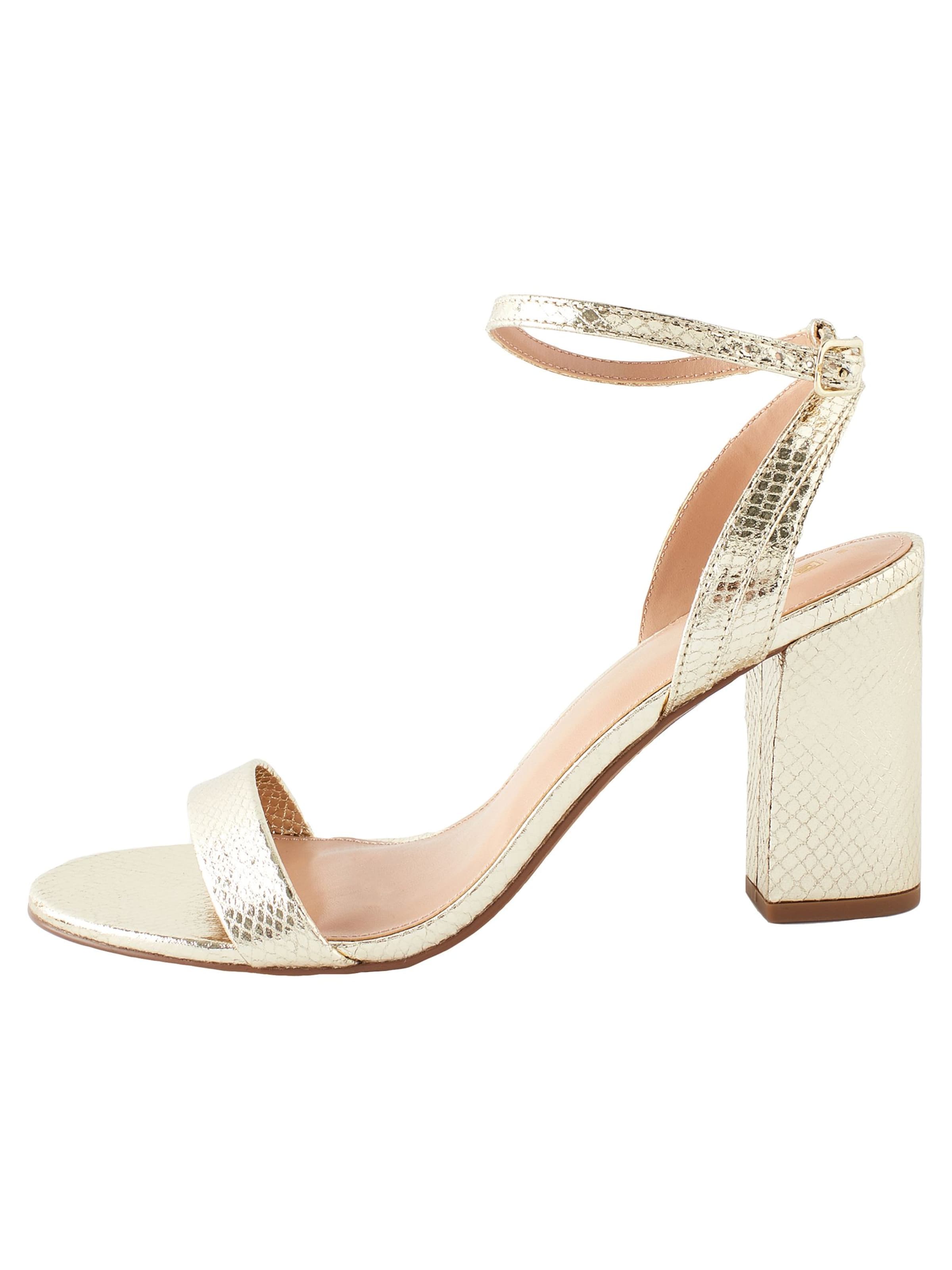 Sandalo con cinturino 'Forever Comfort' di Next in oro: frontale