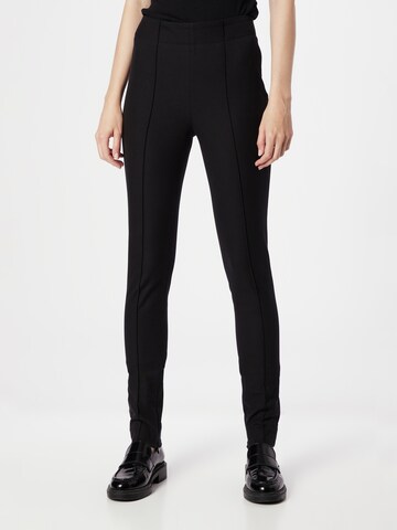 Skinny Pantalon Calvin Klein en noir : devant
