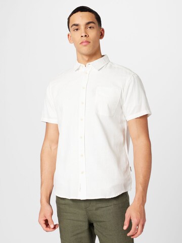BLEND Regular fit Риза в бяло: отпред