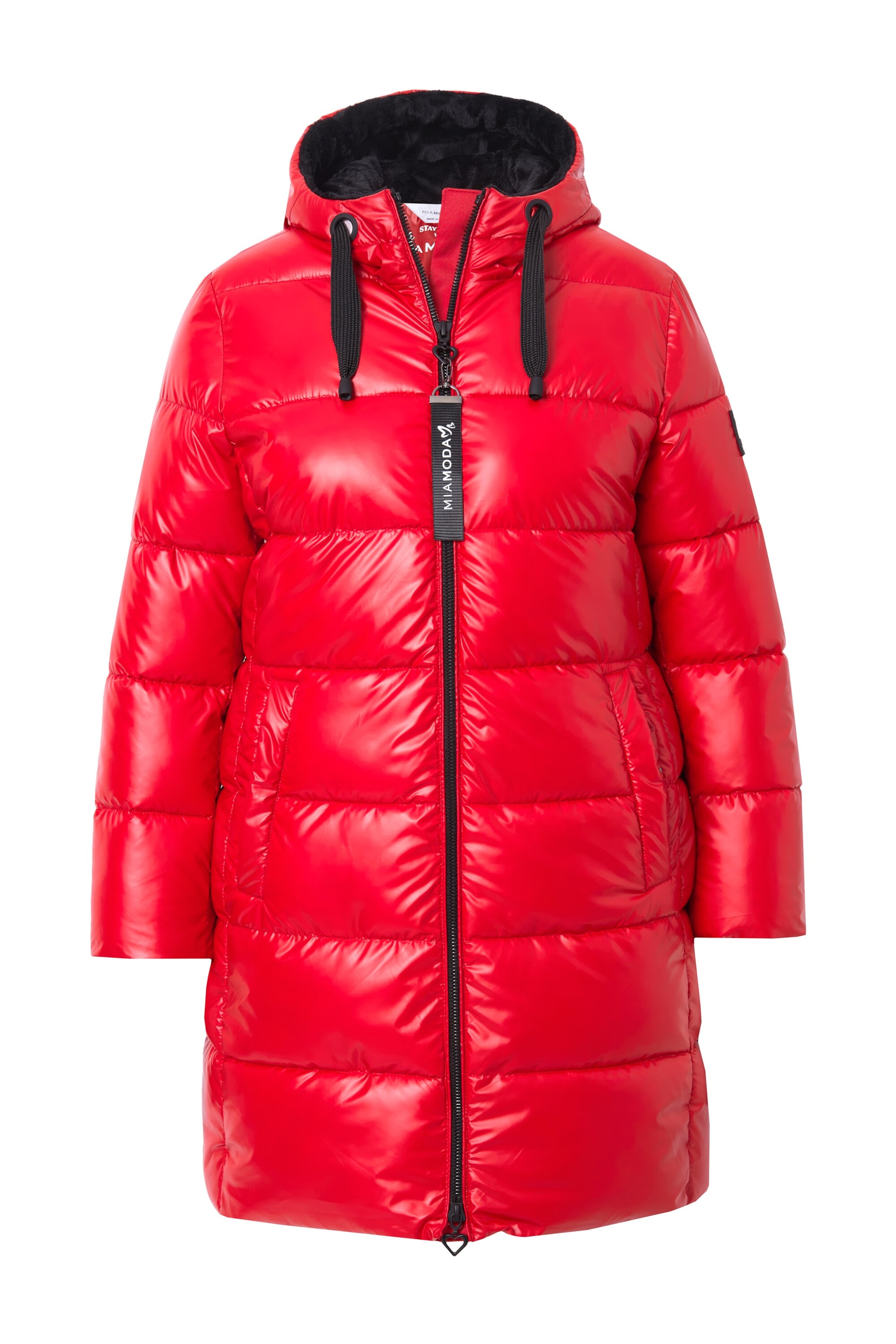 MIAMODA Winter coat in Red: front