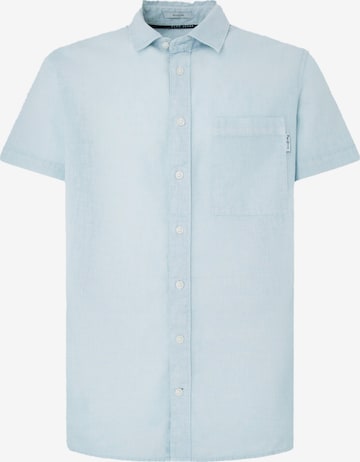 Pepe Jeans Regular fit Button Up Shirt 'PAIGE' in Blue: front