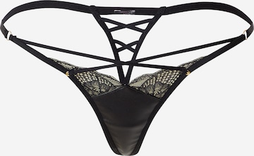 Hunkemöller - Tanga en negro: frente