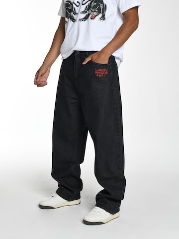 Loosefit Jeans di Ed Hardy in nero: frontale