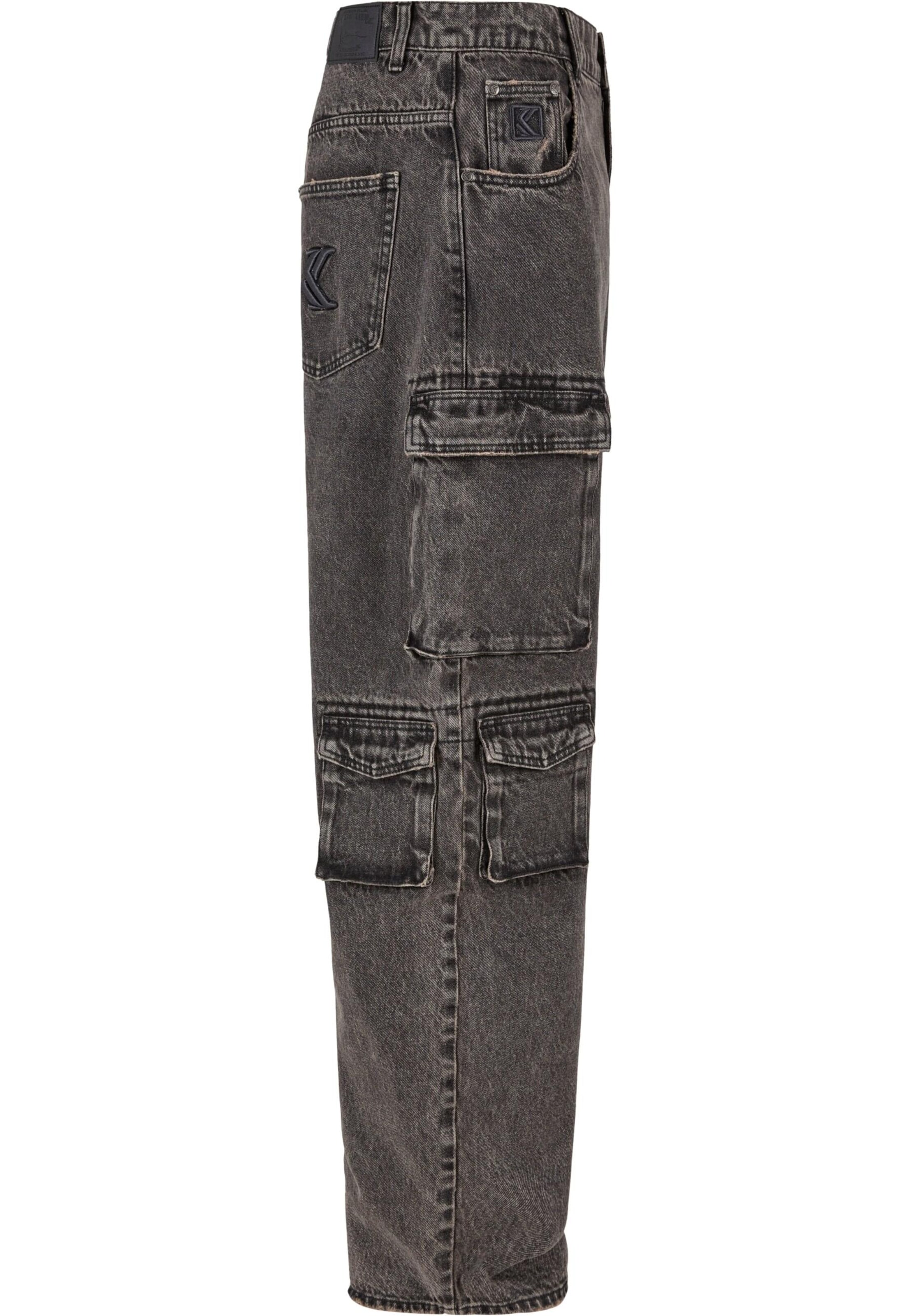 Karl Kani Regular Cargohose in Grau