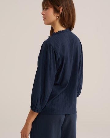 WE Fashion Bluse in Blau