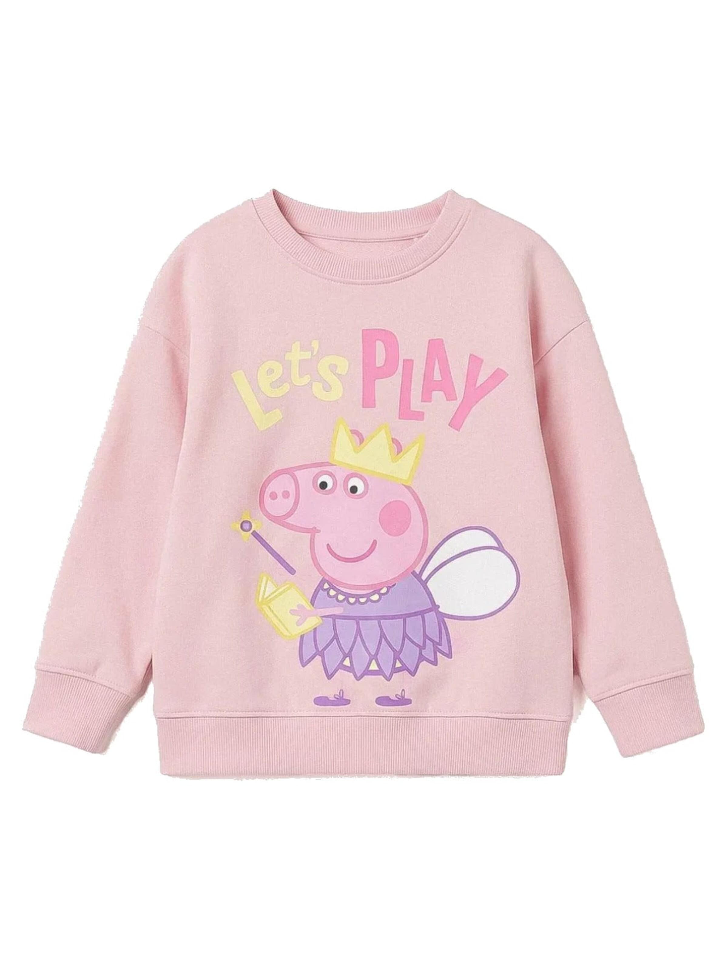 Peppa Pig Sweatshirt 'Peppa Pig Let's Play' in Roze: voorkant