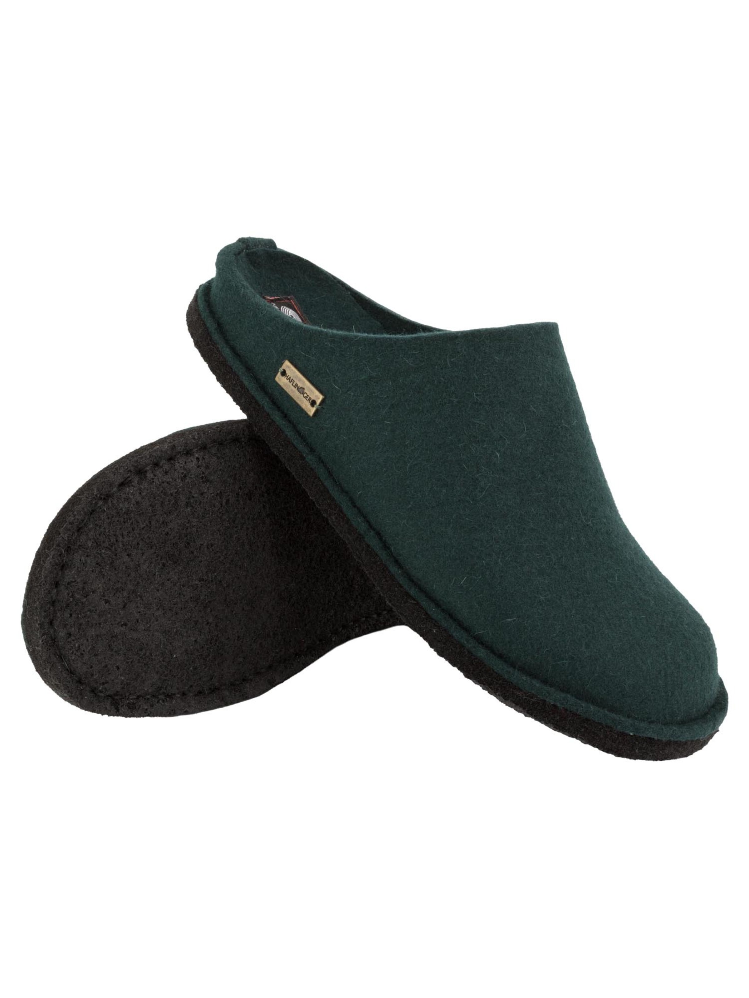 HAFLINGER Slippers 'Flair Soft' in Green