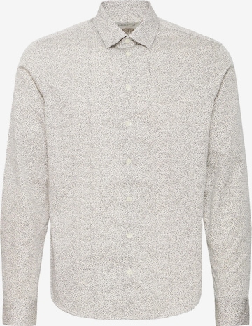 Casual Friday - Regular Fit Camisa clássica ' CFNILO ' em bege: frente