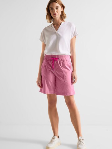 STREET ONE Loose fit Trousers 'Bonny' in Pink