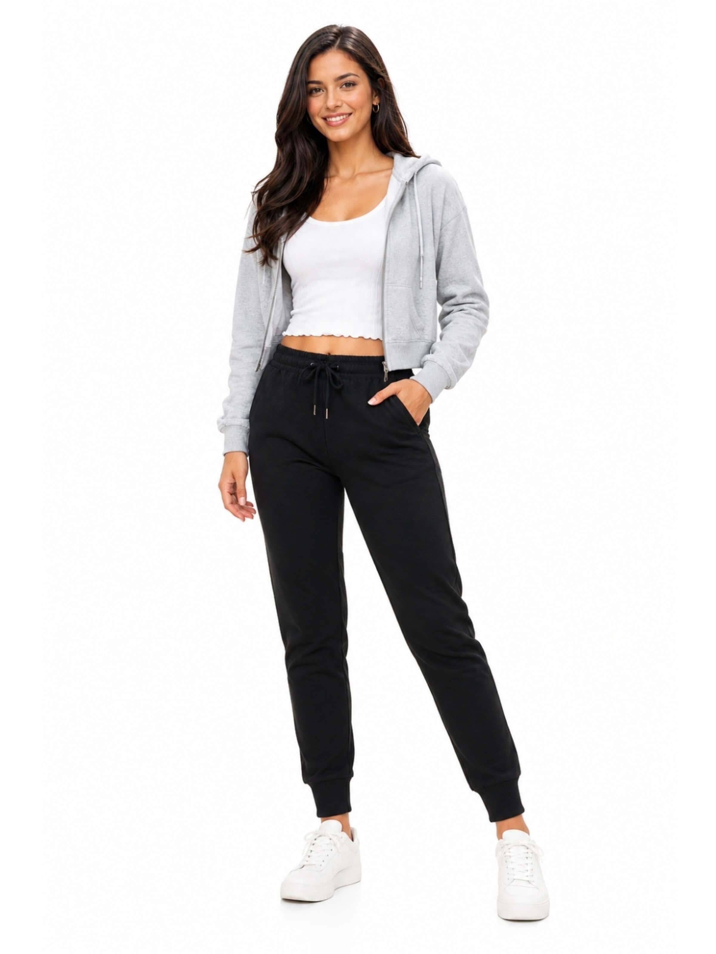Tapered Pantaloni 'Ross Camp Sculpt' di ROSS CAMP in nero